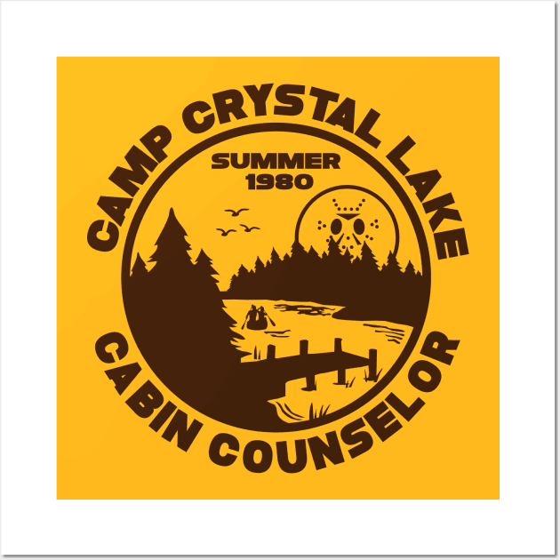 Camp Crystal Lake Counselor Wall Art by Mike Ralph Creative